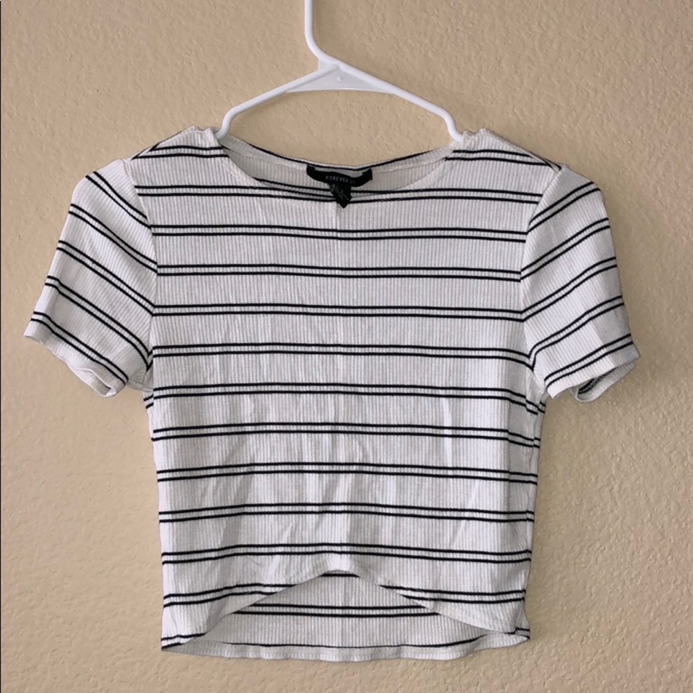 Striped Crop Top